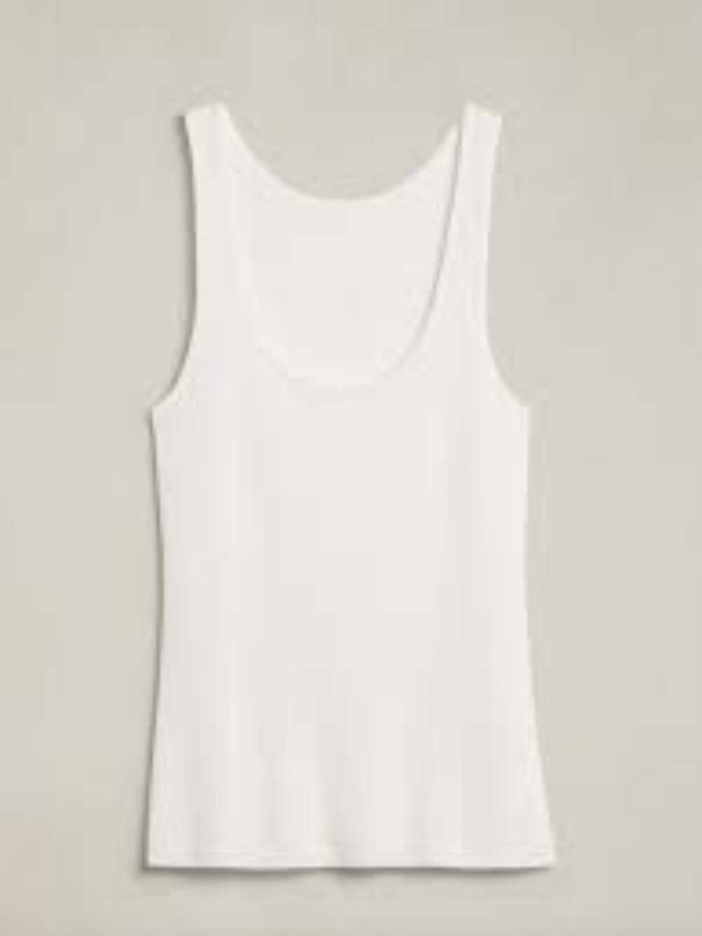 NWT Peter Do x Banana Republic sweater rib scoop neck tank in white